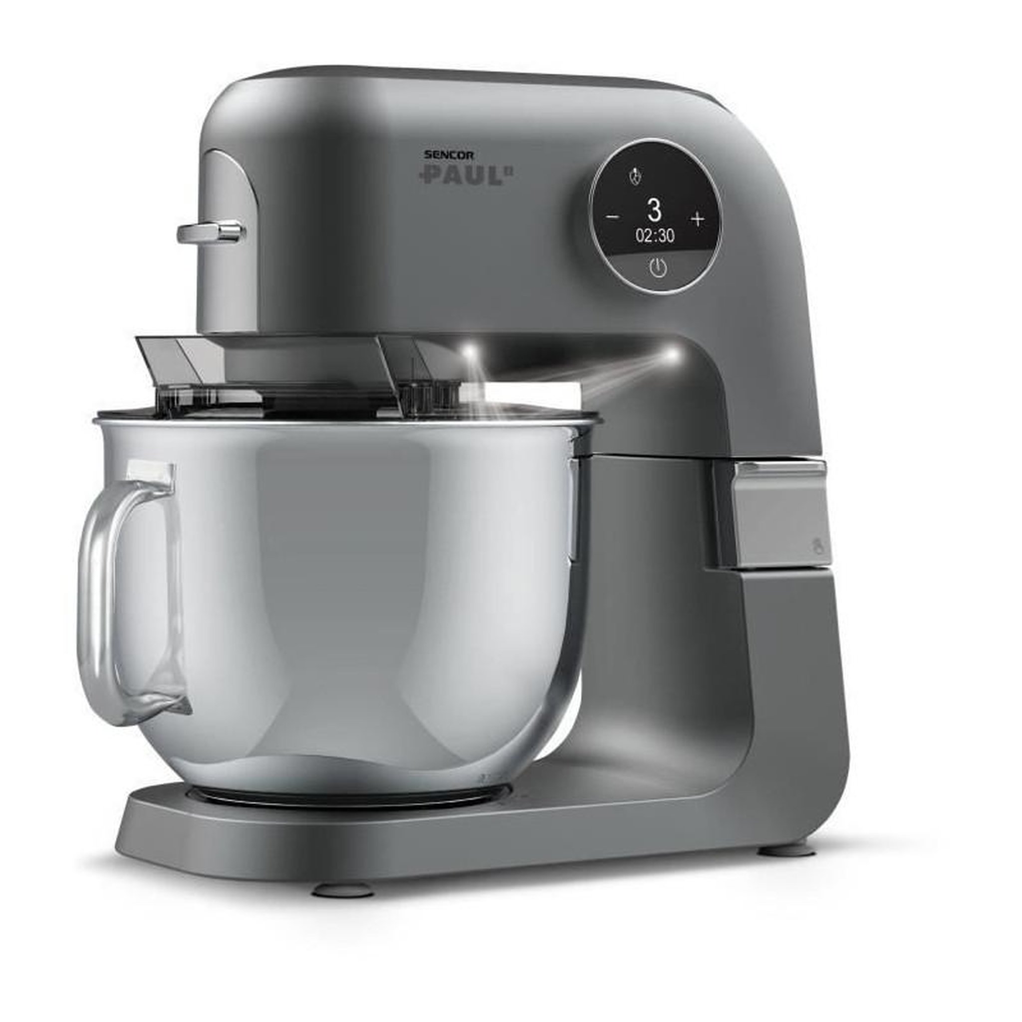 Voir la diapositive 2 : SENCO Robot pâtissier - SENCOR - STM 7740 PAUL 2 - 1500 W - Acier inoxydable