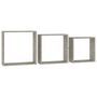 Voir la diapositive 3 : VIDAXL Etageres murales sous forme de cube 3 pcs Gris beton