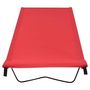 Voir la diapositive 2 : VIDAXL Lit de camping 180x60x19 cm Tissu Oxford et acier Rouge