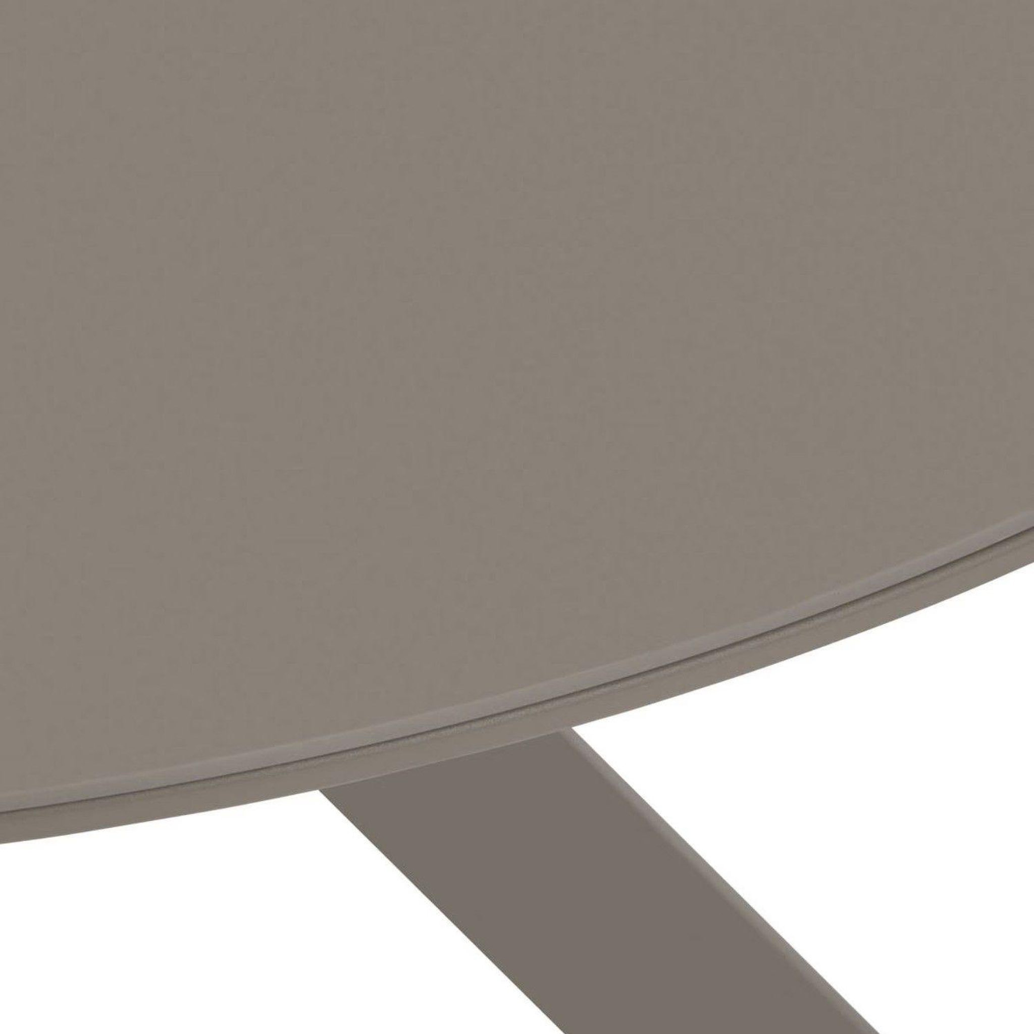 Voir la diapositive 5 : HESPERIDE Table de jardin ronde en aluminium 6 places oryon