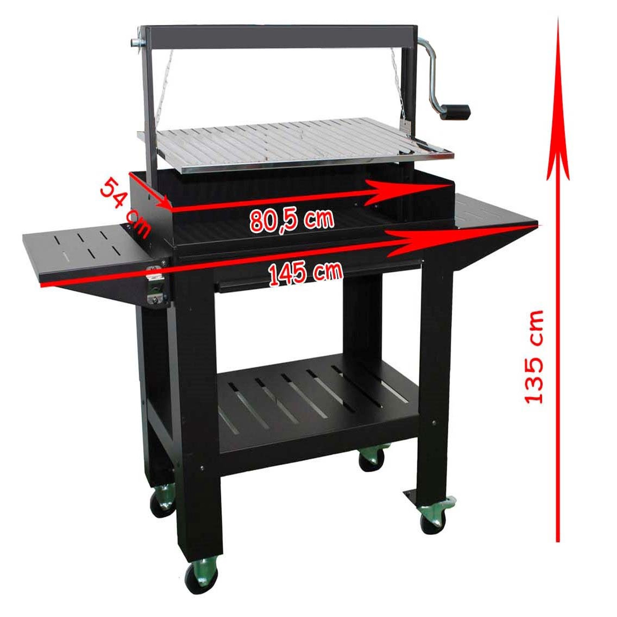 Voir la diapositive 2 : Imor Barbecue charbon de bois en acier SAN LUIS