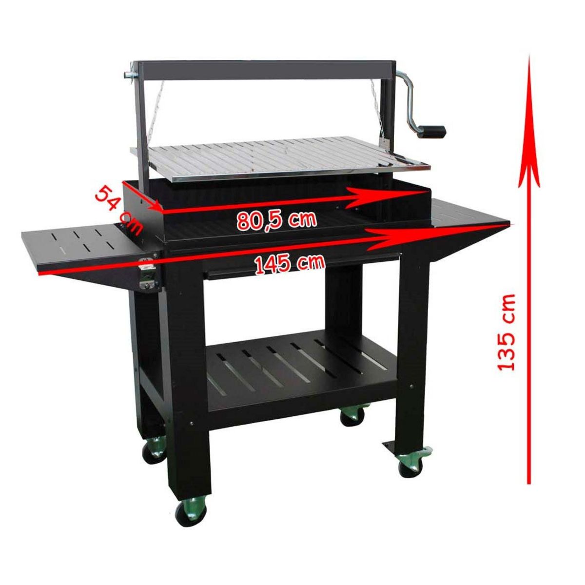 Imor Barbecue charbon de bois en acier SAN LUIS