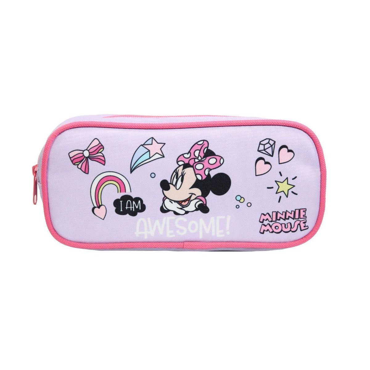 Bagtrotter Trousse scolaire rectangulaire Disney Minnie Violette Parme Bagtrotter