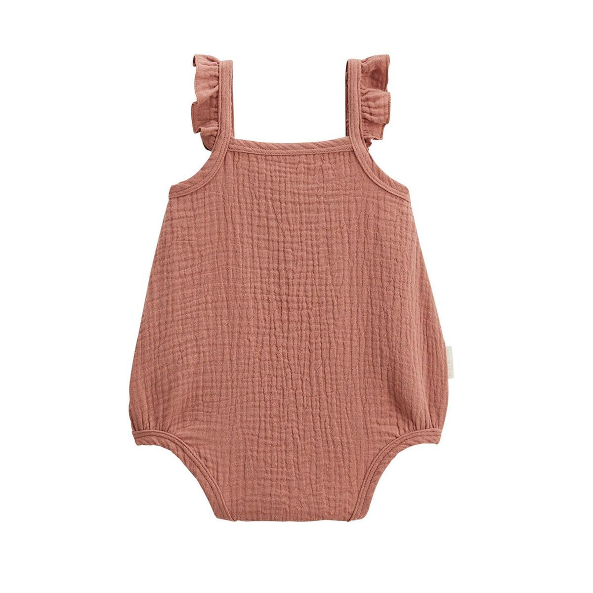 Petit Béguin Lot de 2 barboteuses bloomer bébé en gaze de coton Arizona