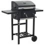 Voir la diapositive 2 : VIDAXL Four a pizza et barbecue d'exterieur 3 en 1 Noir