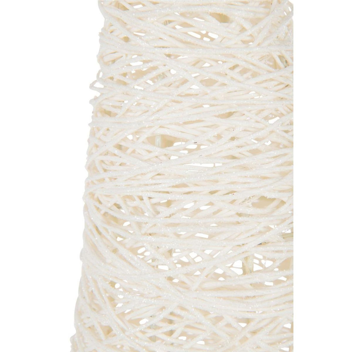 Paris Prix Sapin de Noël sur Socle  Glitter  85cm Blanc