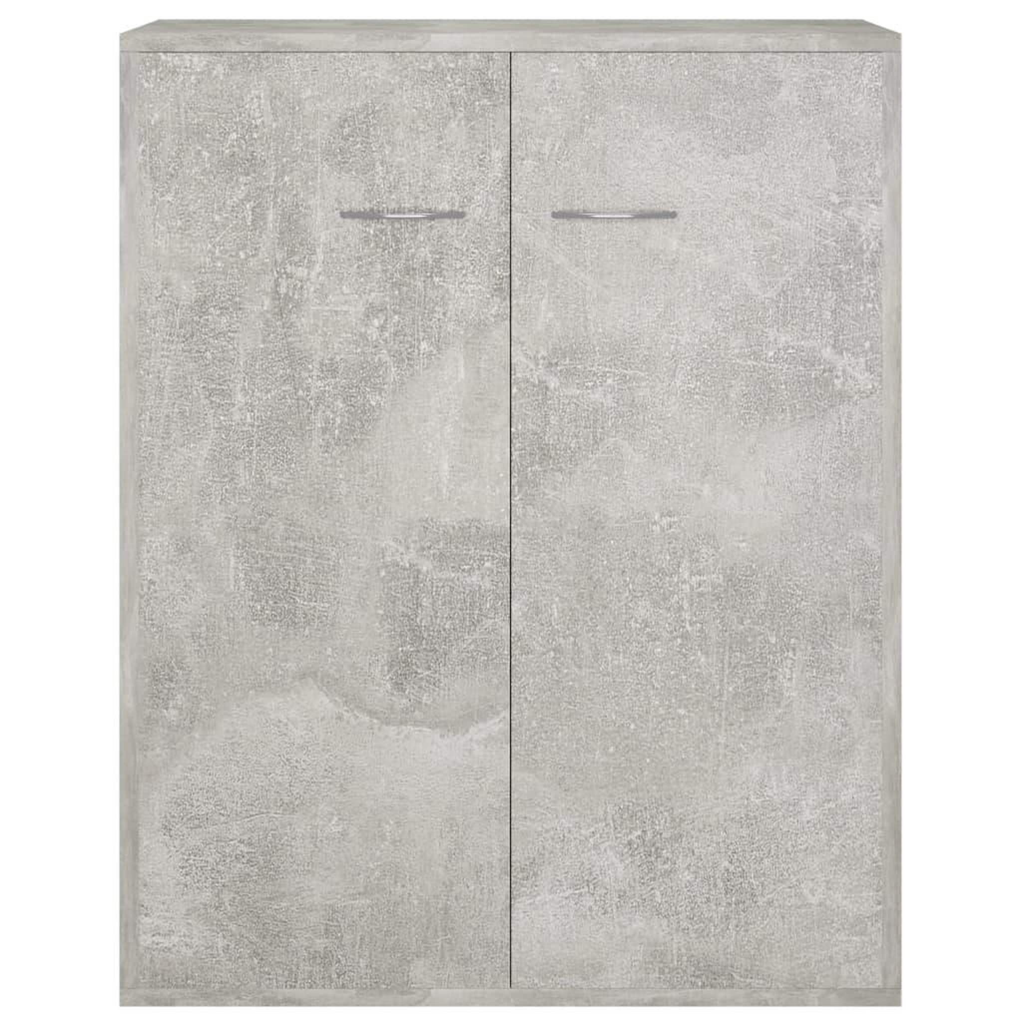 Voir la diapositive 5 : VIDAXL Buffet Gris beton 60x30x75 cm Bois d'ingenierie
