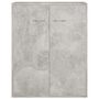 Voir la diapositive 5 : VIDAXL Buffet Gris beton 60x30x75 cm Bois d'ingenierie