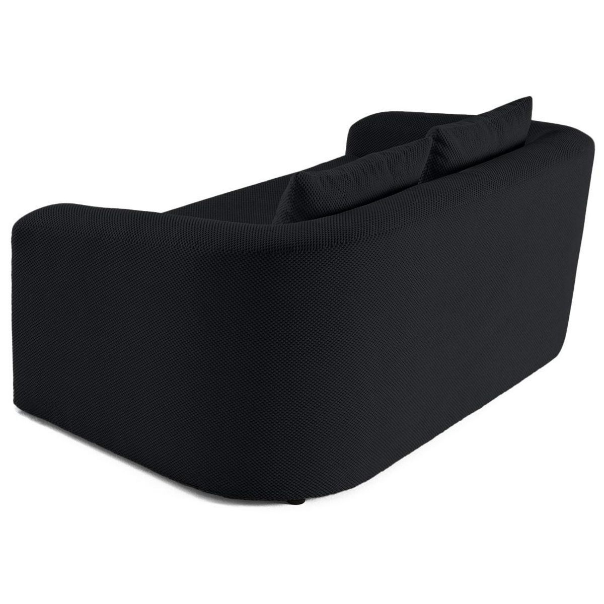 BEST MOBILIER Nuvia - canapé convertible déplimousse 2 places en velours texturé