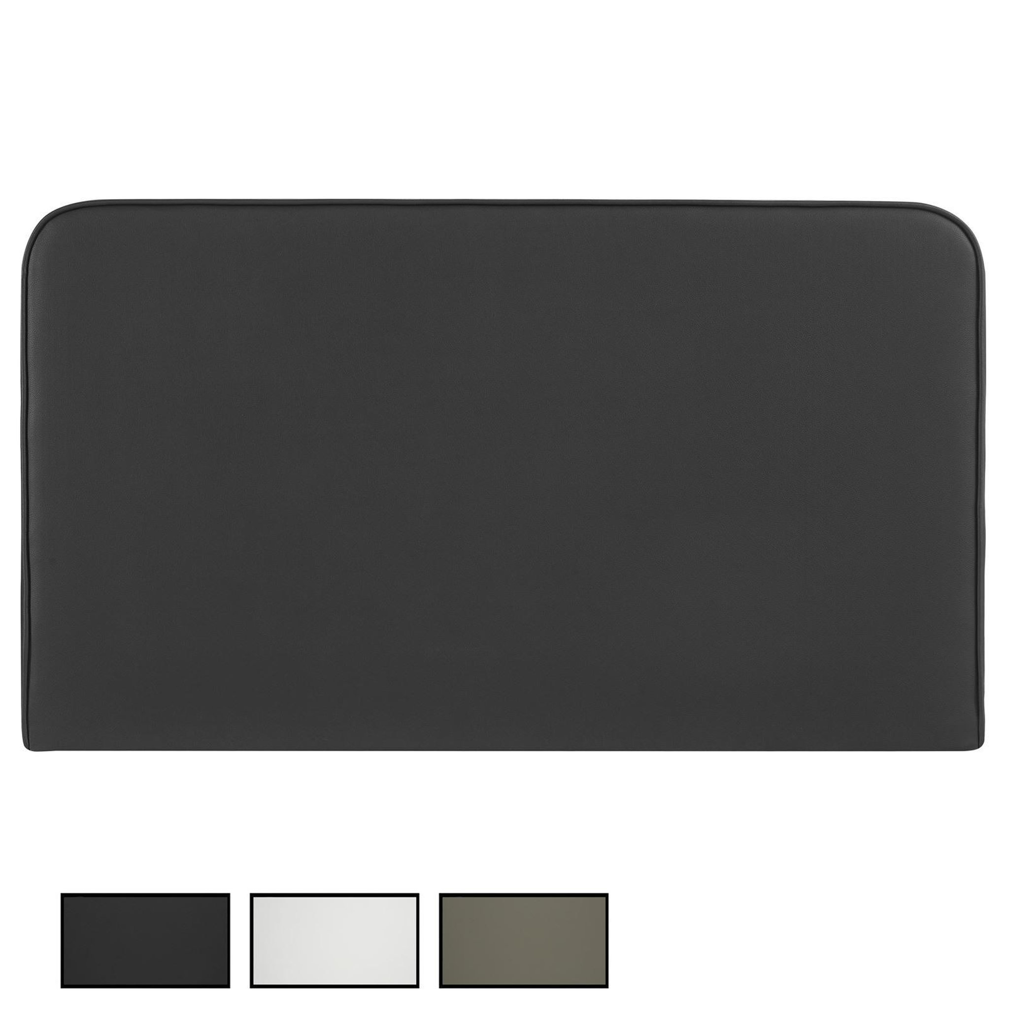 IDIMEX Tête de lit NAOFE 120 avec fixation murale. Coloris disponibles : Noir, Gris