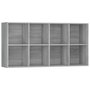 Voir la diapositive 5 : VIDAXL Bibliotheque/Buffet Sonoma gris 66x30x130 cm Bois d'ingenierie