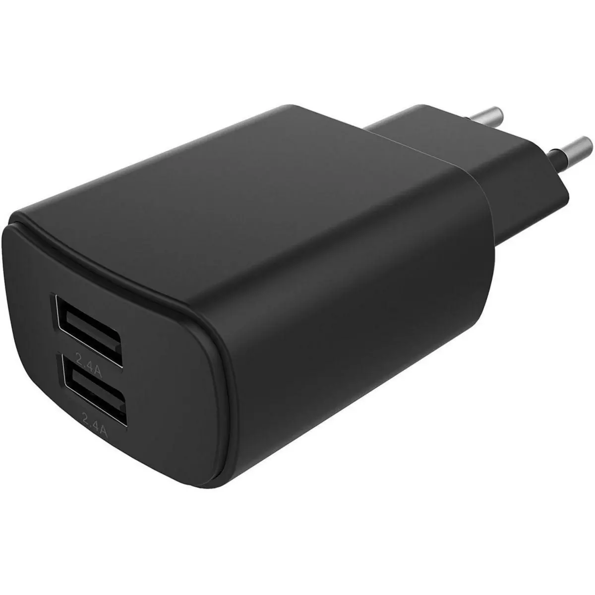ESSENTIEL B Chargeur secteur 2 USB 4.8A - Noir