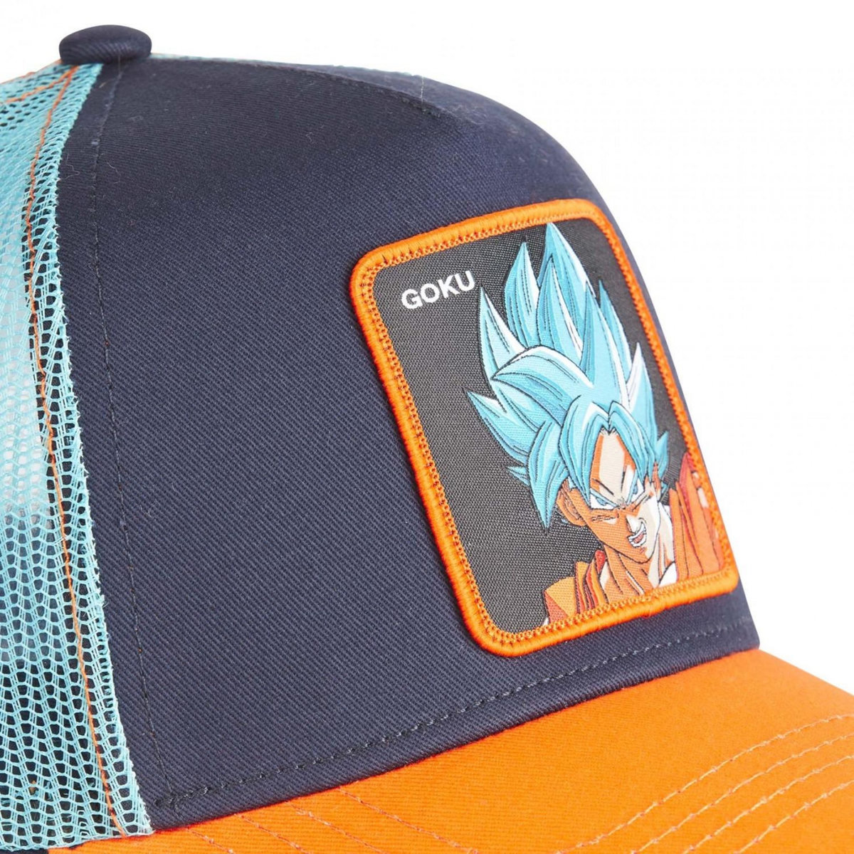 CAPSLAB Casquette trucker avec filet Dragon Ball Super Black Goku