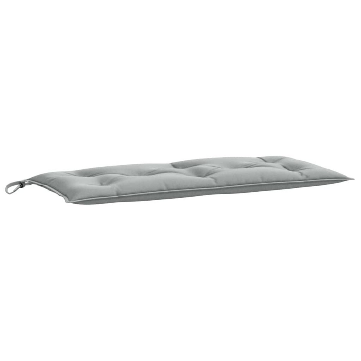 VIDAXL Coussin de banc de jardin gris clair melange 100x50x7 cm tissu