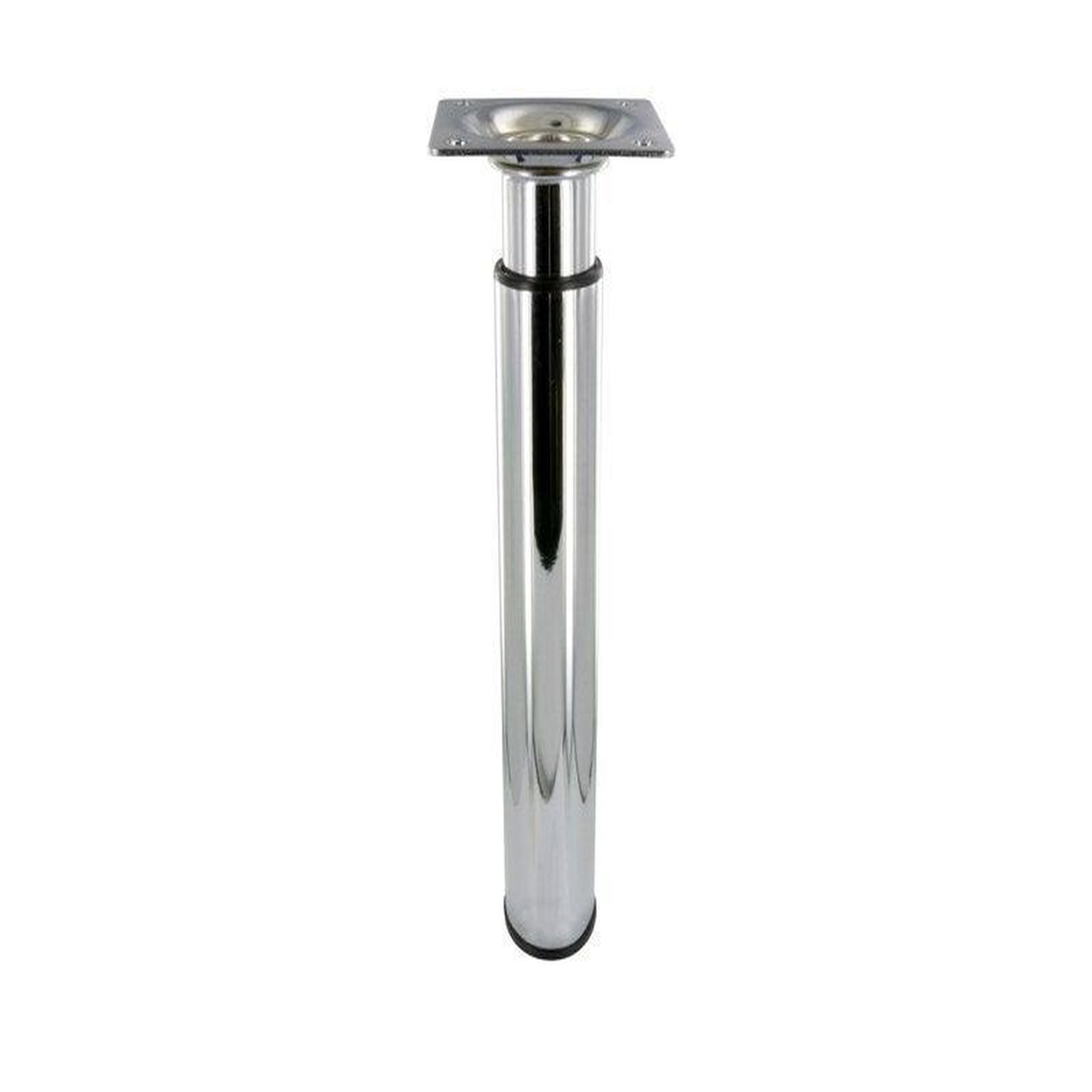 CIME Pied De Meuble Cylindrique Réglable Acier Chromé Gris - 210 à 350 mm