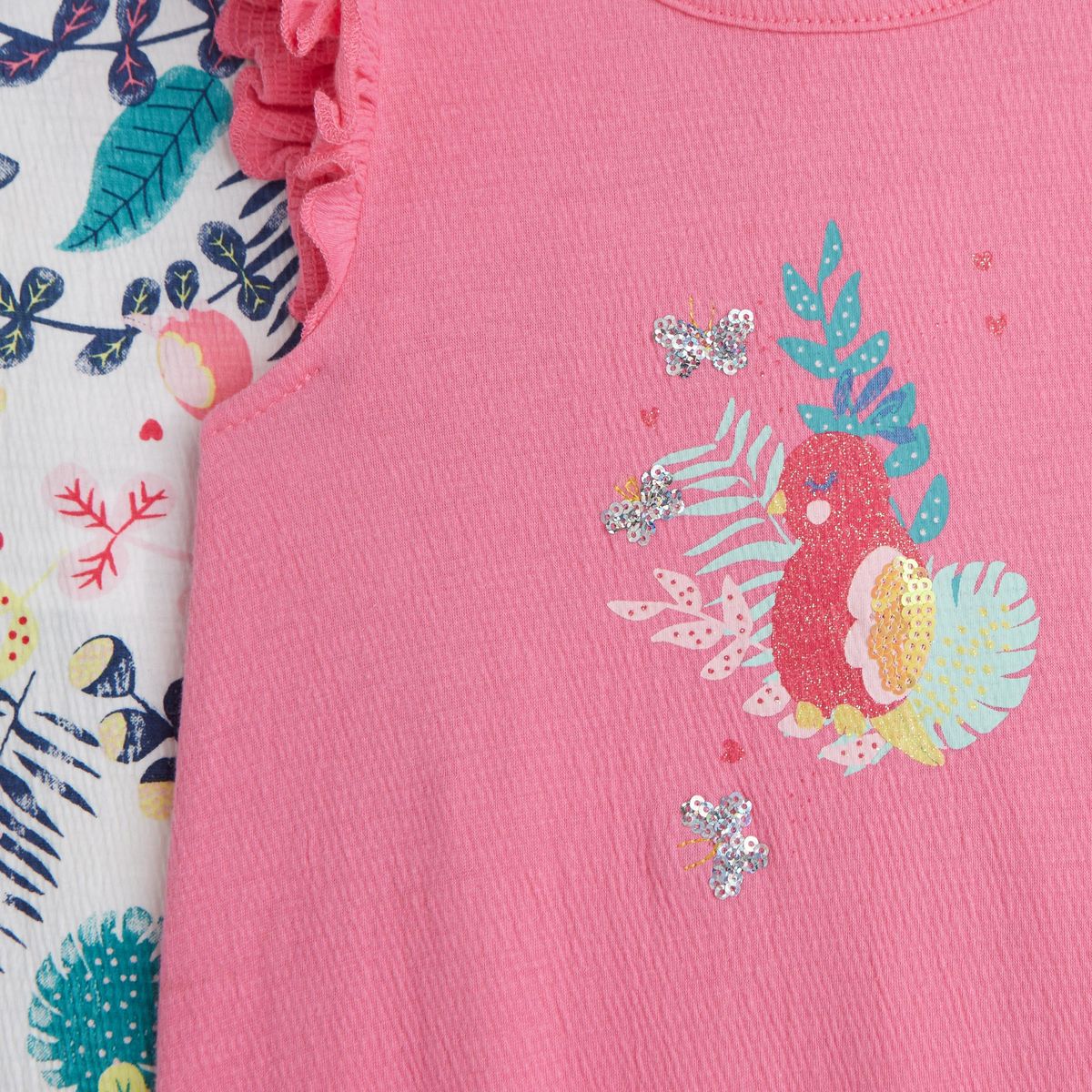 IN EXTENSO Lot de 2 combishorts bébé fille