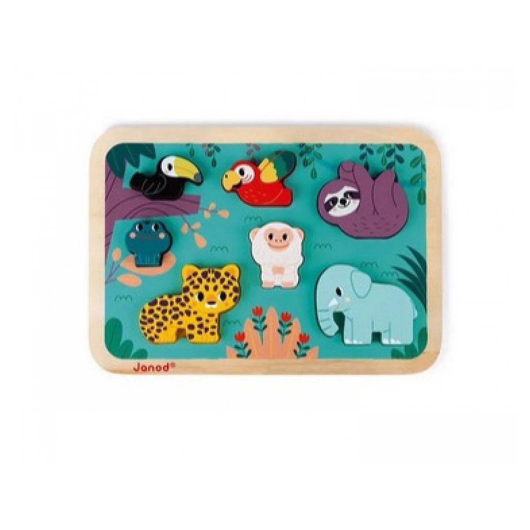Voir la diapositive 6 : JANOD Chunky puzzle jungle  wwf