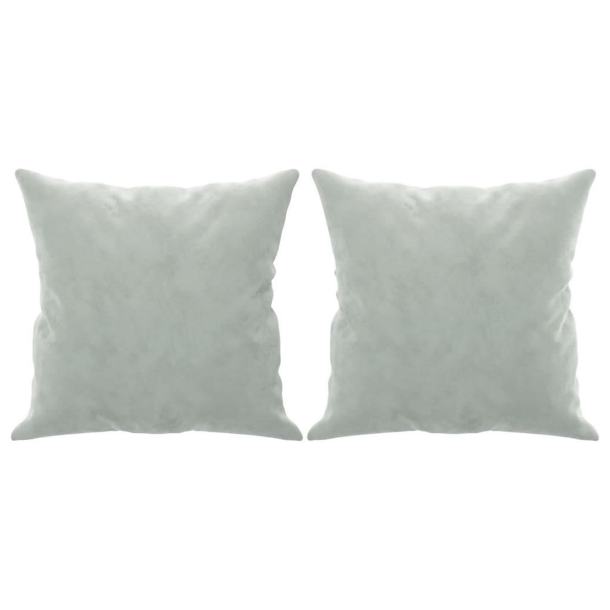 VIDAXL Canape 3 places avec oreillers gris clair 180 cm velours