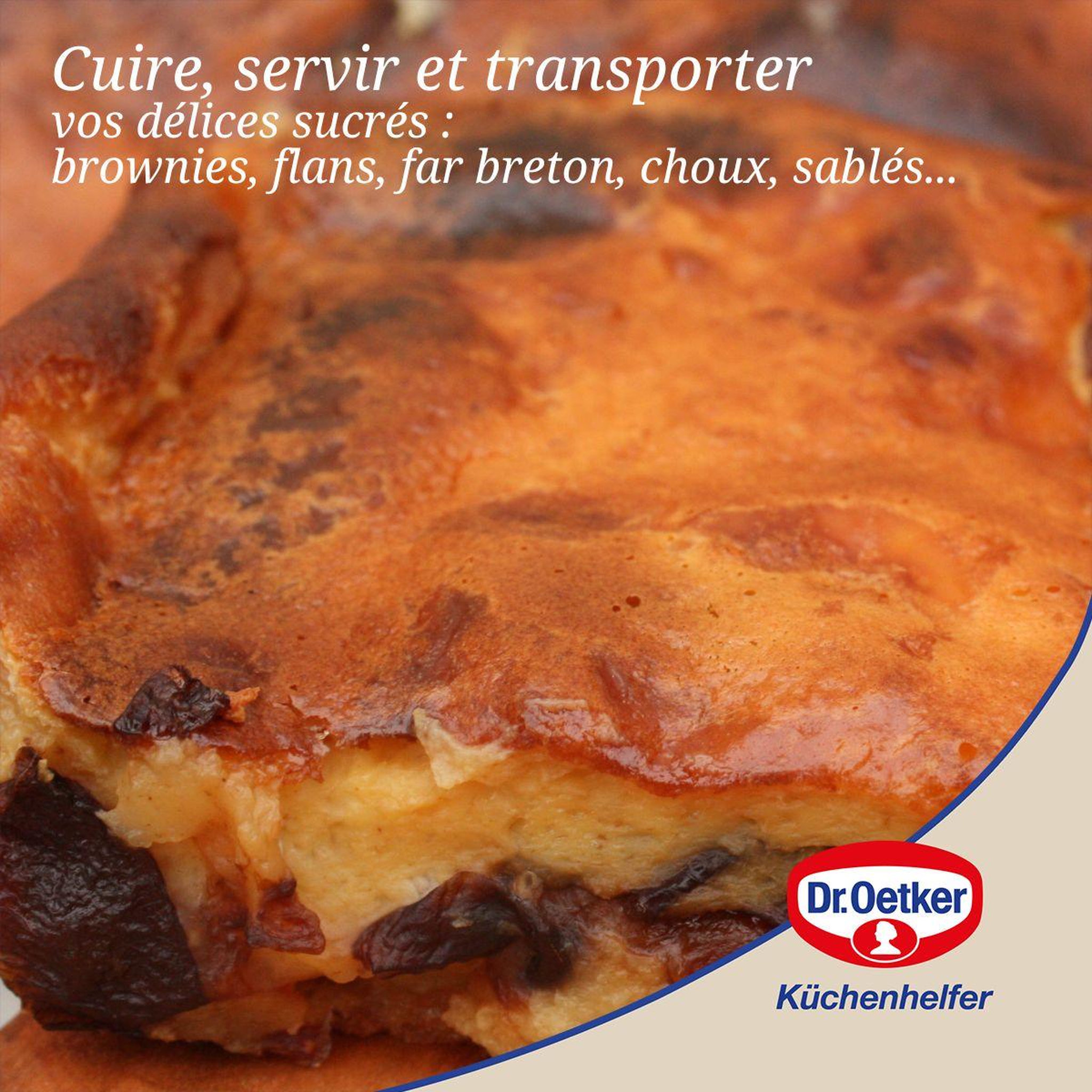 Voir la diapositive 5 : DR.OETKER Plaque de cuisson avec couvercle 42 x 29 cm dr. Oetker bake and go