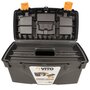 Voir la diapositive 5 : VITO Boite à outils vide 21  53.5 x 29.1 x 28 cm - Caisse à outils 3 organiseurs + Porte outils amovible VITO