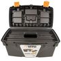 Voir la diapositive 5 : VITO Boite à outils vide 21  53.5 x 29.1 x 28 cm - Caisse à outils 3 organiseurs + Porte outils amovible VITO