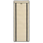 Voir la diapositive 4 : VIDAXL Armoire a chaussures avec housse Creme 57x29x162 cm Tissu