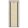 Voir la diapositive 4 : VIDAXL Armoire a chaussures avec housse Creme 57x29x162 cm Tissu