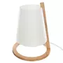 ATMOSPHERA Lampe en bambou Scandi - Diam. 20 cm - Blanc
