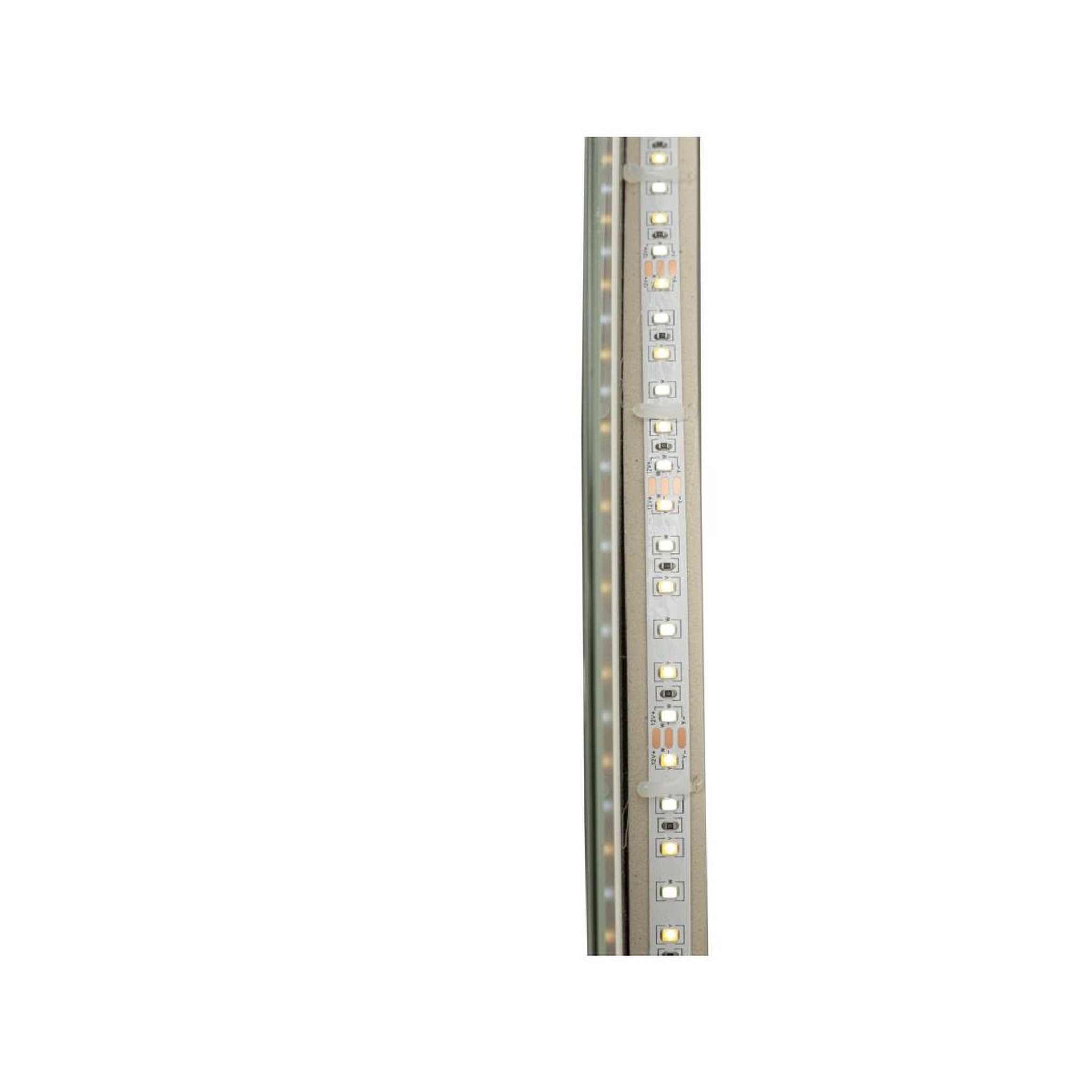 Voir la diapositive 4 : Paris Prix Miroir mural led ovale  simple  80cm argent