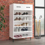 Voir la diapositive 1 : VIDAXL Armoire a chaussures Blanc 60x35x105 cm Bois d'ingenierie