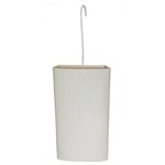 CENTRALE BRICO Saturateur plat large céramique blanc, 350 ml