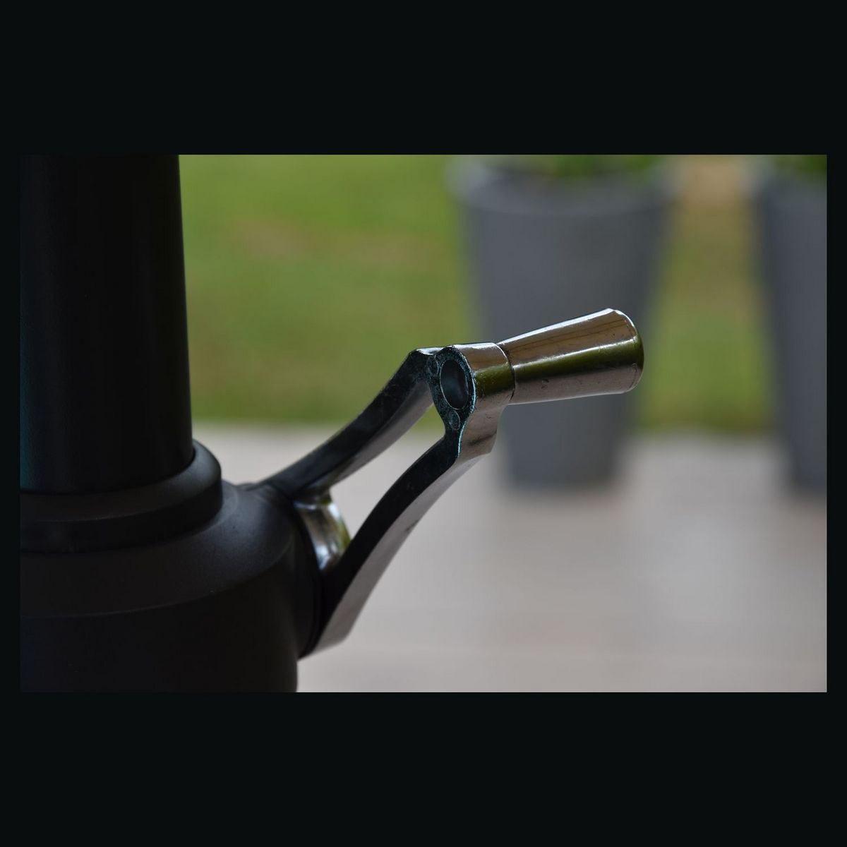 Givex Parasol rond - Taupe - 3m - TILT