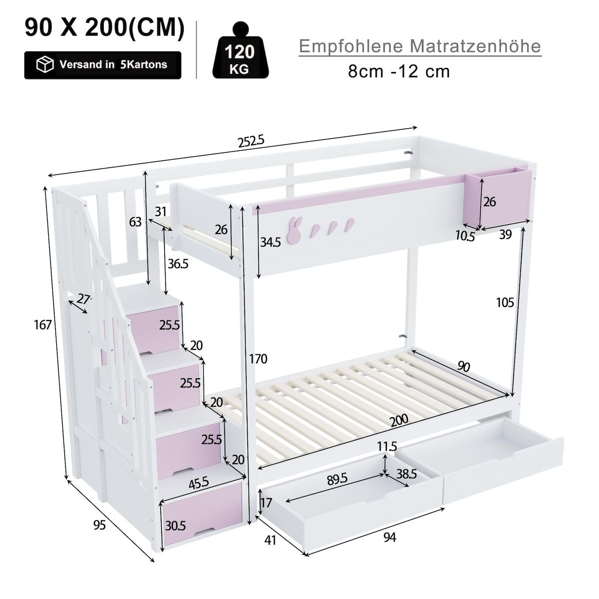 MERAX Lit superposé