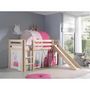 Voir la diapositive 3 : Paris Prix Pack - Lit Enfant, Toboggan, Tente & Tunnel  Pino Princesse  Naturel