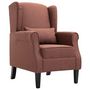 Voir la diapositive 1 : VIDAXL Fauteuil marron tissu