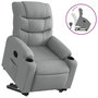 Voir la diapositive 2 : VIDAXL Fauteuil inclinable Gris clair Tissu
