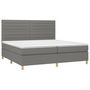 Voir la diapositive 3 : VIDAXL Sommier a lattes de lit et matelas et LED Gris fonce 200x200 cm