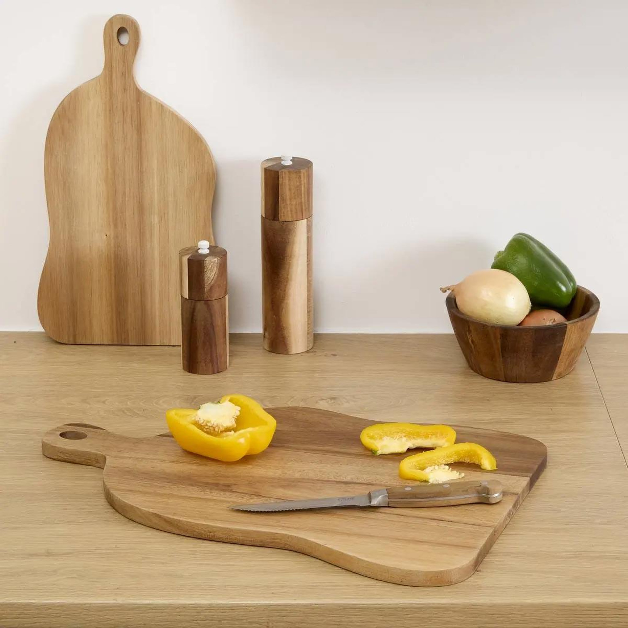 Voir la diapositive 3 : FIVE Planche à Découper en Bois  Organik  45cm Naturel
