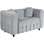 Habitat et Jardin Canapé droit en tissu chenille  Vendome  - 2 places - Gris