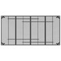 Voir la diapositive 5 : VIDAXL Table de jardin anthracite 200x100x72 cm Treillis d'acier