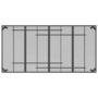 Voir la diapositive 5 : VIDAXL Table de jardin anthracite 200x100x72 cm Treillis d'acier