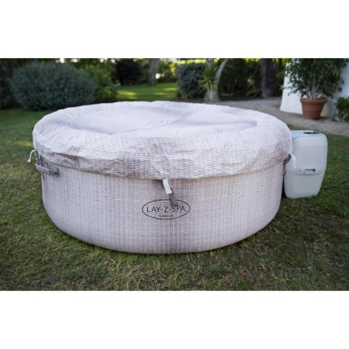 BESTWAY BESTWAY Spa gonflable Lay-Z-Spa Cancun Airjet™ rond 2 a 4 personnes, 180 x 66 cm, 120 jets d'air