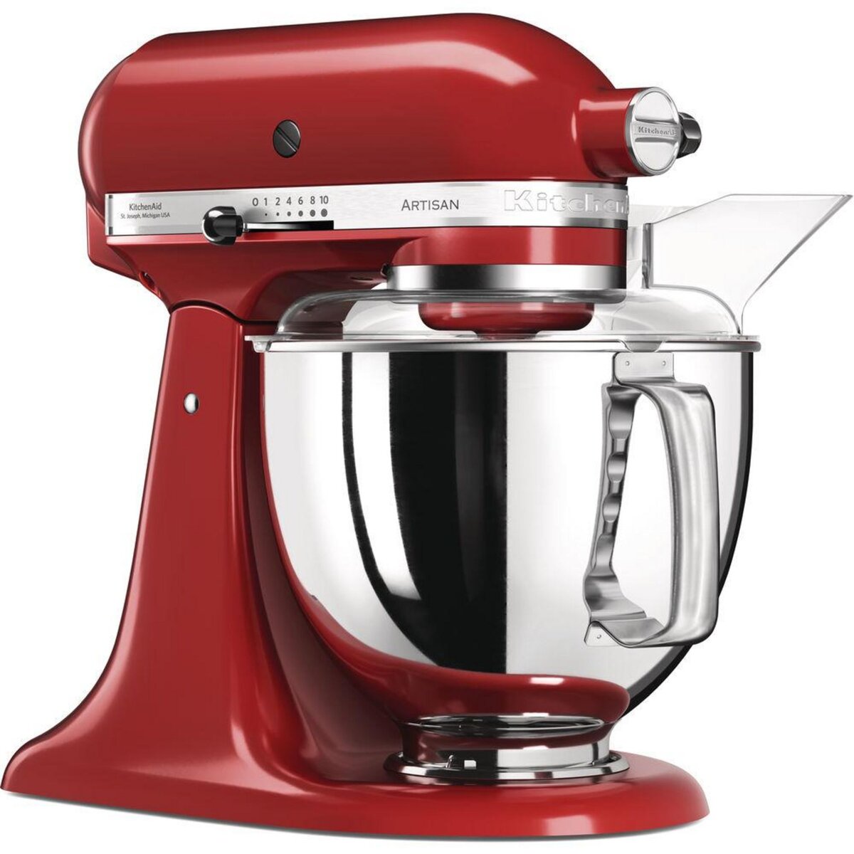 KitchenAid Robot pâtissier multifonction à tête inclinable 4.8l 300w rouge empire - 5ksm175pseer