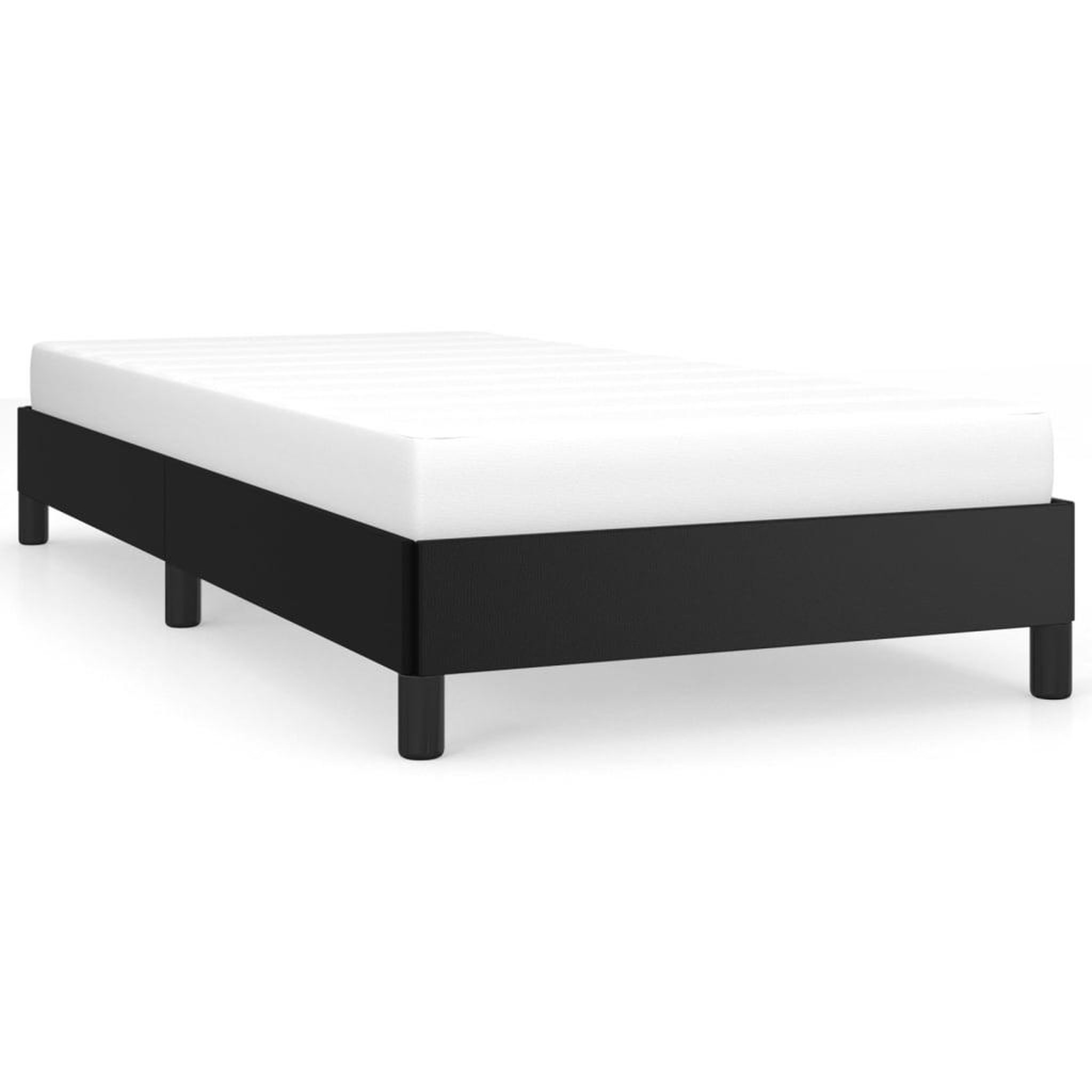 Voir la diapositive 2 : VIDAXL Cadre de lit sans matelas noir 90x190 cm similicuir