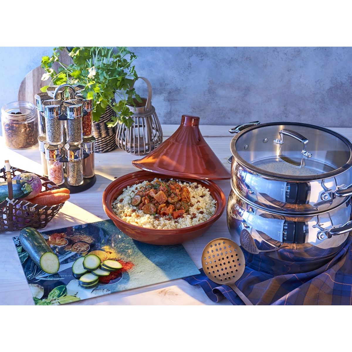 SECRET DE GOURMET Support à épices avec 12 pots