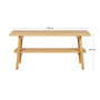 Voir la diapositive 4 : LISA DESIGN Saona - banc avec rangement - bambou naturel - 70 cm
