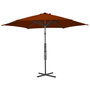 Voir la diapositive 3 : VIDAXL Parasol de jardin avec mat en acier terre cuite 300x230 cm