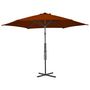 Voir la diapositive 3 : VIDAXL Parasol de jardin avec mat en acier terre cuite 300x230 cm