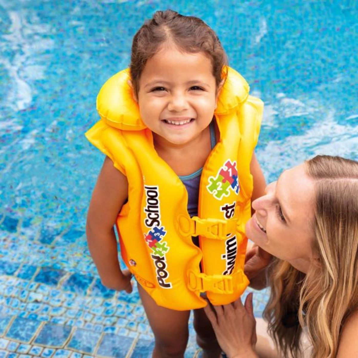 INTEX Gilet de natation bébé jaune Intex Pool School