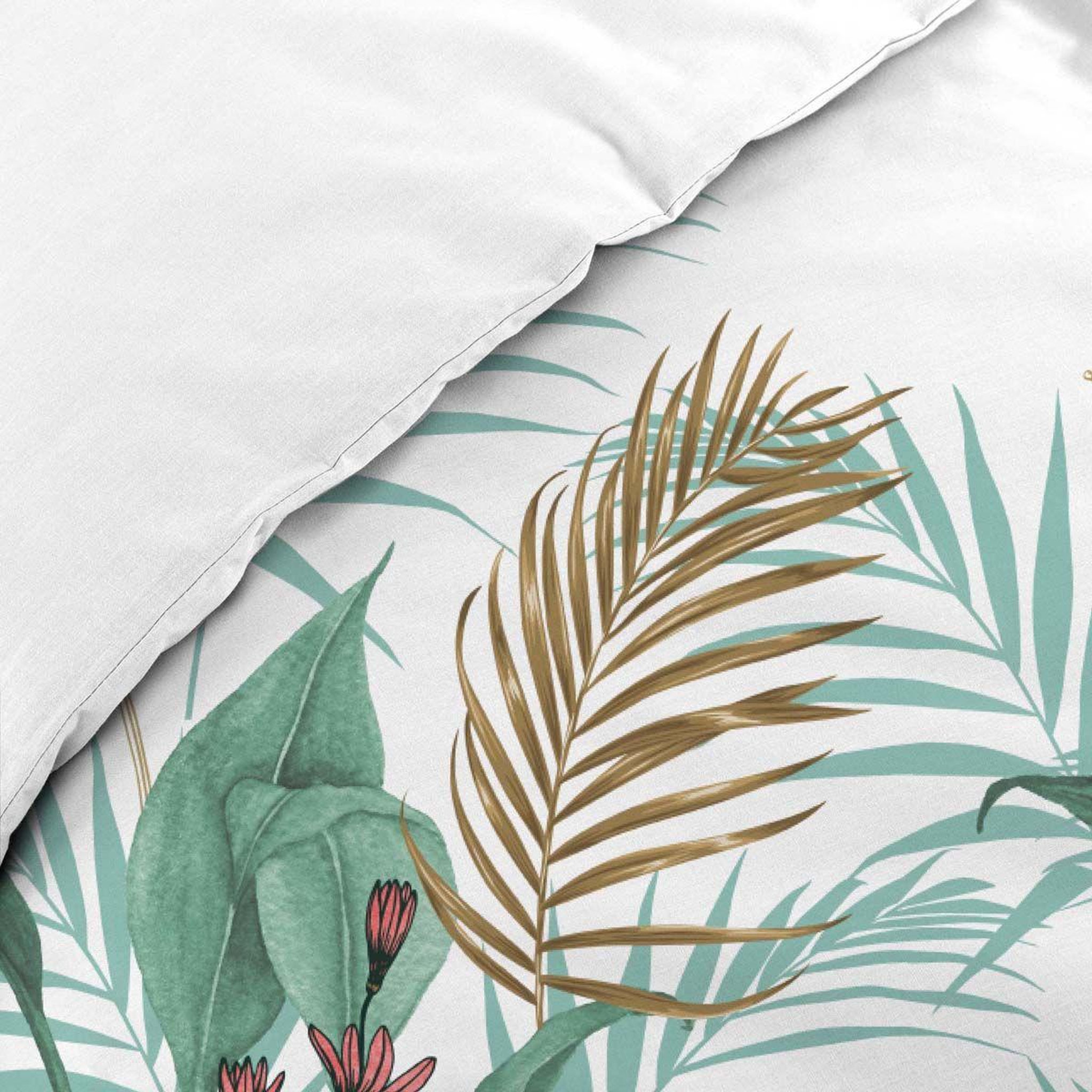 Voir la diapositive 2 : Douceur d'Intérieur Parure de lit 3 pièces  costa rica  240x220cm vert